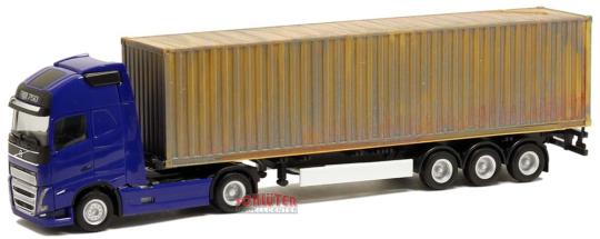 Herpa LKW Volvo FH16 Glob/Aerop. XL 40\' Cont-Sz gealtert 