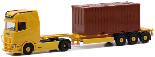 Herpa LKW Scania CS 20 HD 40' Cont-SZ mit 20' Cont gelb 