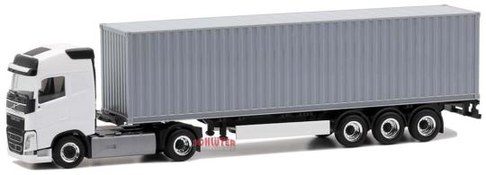 Herpa LKW Volvo FH4 Glob 20' Cont-SZ weiß/grau 