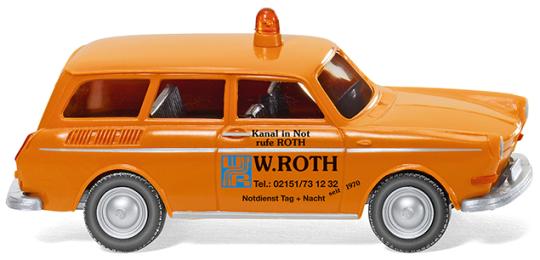 Wiking PKW VW 1600 Variant Notdienst W.Roth 