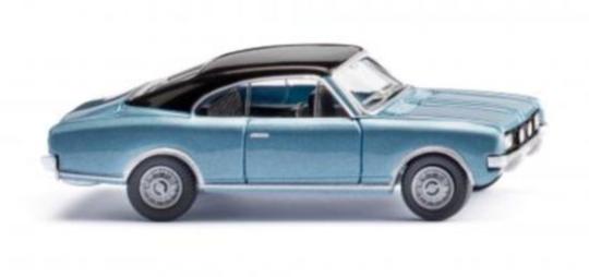 Wiking PKW Opel Commodore A Coupé polarblau-metallic 