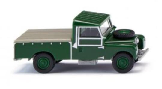 Wiking PKW Land Rover Pickup - dunkellaubgrün 