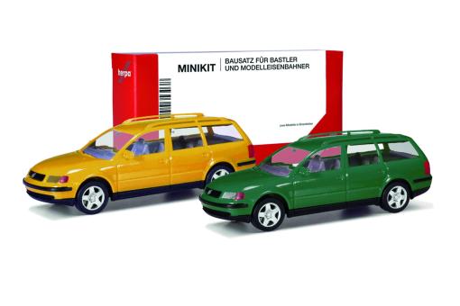 Herpa Minikit VW Passat Variant gelb/grün 012249 