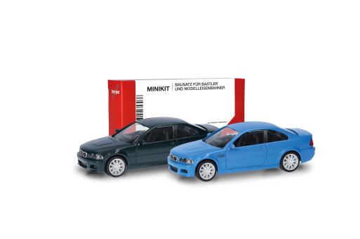 Herpa Minikit BMW 3er M-Coupé blau/rot 014007 