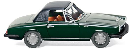 Wiking PKW Glas 1700 GT Cabrio dunkelgrün 018698 