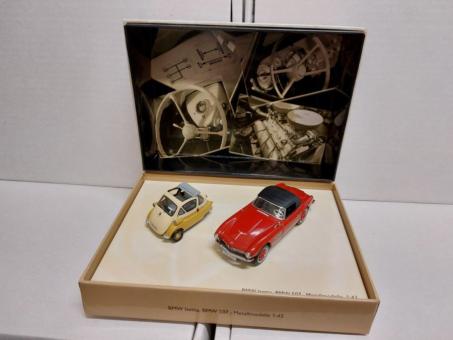 Schuco 1:43 Set BMW Isetta +507 beige und rot 