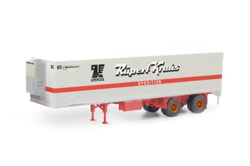 Modellbau Schwarz LKW Kühlkofferauflieger Rupert Kraus 026505 