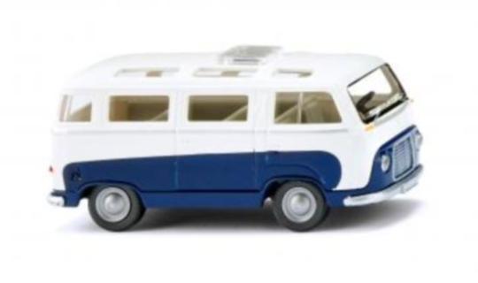 Wiking Ford FK 1000 Panoramabus - saphirblau/weiß 028997 