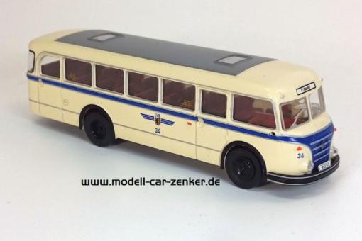 Brekina MCZ Stadtbus IFA H6B Reko LVB Leipzig Wagen Nr. 34 