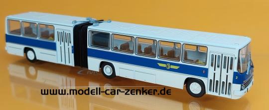 MCZ Brekina Ikarus 280.02 Gelenkbus LVB Leipzig blau/weiß Nr 