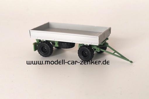 Busch MCZ IFA Anhänger HW 60 ND-Bereifung - flache Bordwand - grau/grün 