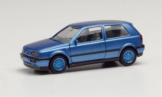Herpa PKW VW Golf III VR6 blaumetallic 