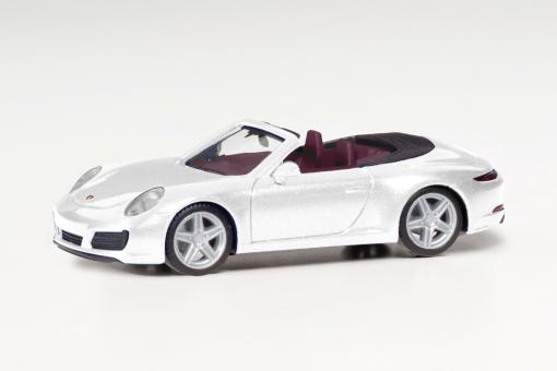 Herpa PKW Porsche 911 Carrera 2 Cabrio weiß metallic 
