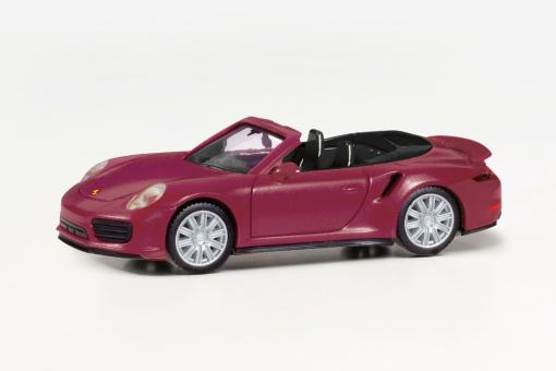 Herpa PKW Porsche 911 Turbo Cabrio rot metallic 038928 