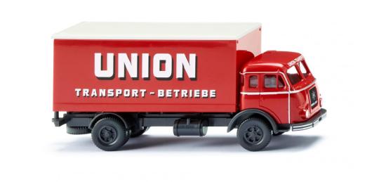 Wiking LKW Henschel HS 3-180 Koffer-LKW Union Transport 