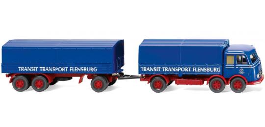 Wiking LKW MB LP 333 Pritschen-HZ Transit Transport Flensburg 042902 