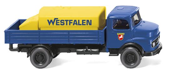 Wiking LKW MB 1413 Pritschen-LKW m. Aufsatztank Westfalen Öl 