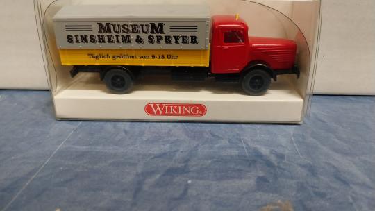 Wiking LKW Büssing 4500 Pritschen-LKW Museum Sinsheim & Spey 