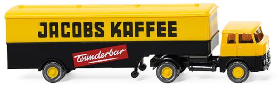 Wiking LKW Henschel HS 14/16 Koffer-SZ Jacobs Kaffee 