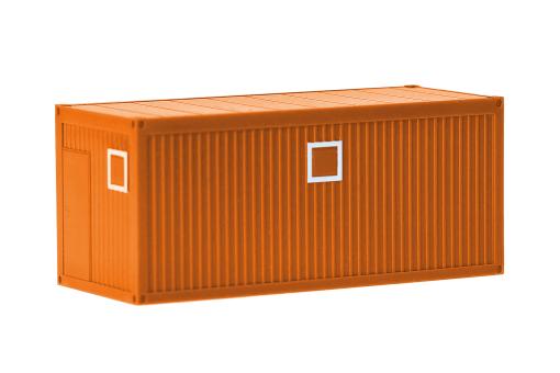 Herpa Z Zubehör Baucontainer, orange (2 Stück) 