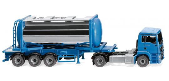 Wiking LKW MAN TG-S EURO6 Tankcont-SZ himmelblau 053605 