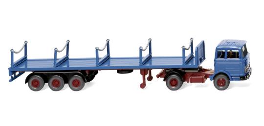 Wiking LKW MB 3850 Rungen-Sz blau 055406 