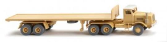Wiking LKW Kaelble Flachpritschensattelzug sandgelb 055408 