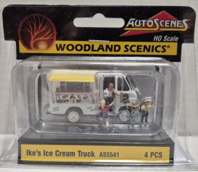 Woodland Scenics Ice Cream Trucke IKE\' ICE + 4 Personen 