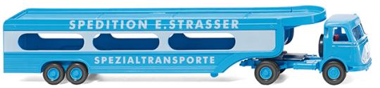 Wiking LKW MB Pullmann Autotransport-Sz E.Strasser 