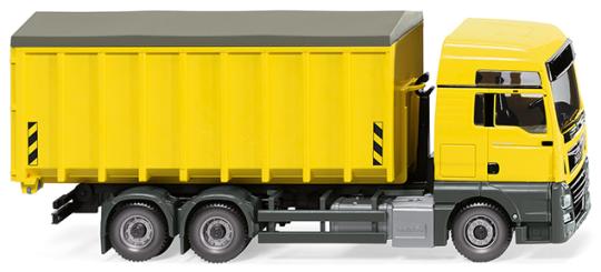 Wiking LKW MAN TG-X XXL E6 Abrollcontainer-LKW gelb 