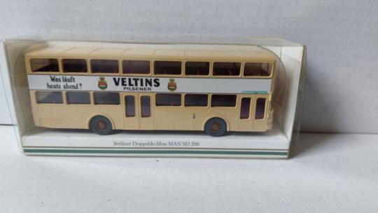 Wiking Stadtbus MAN SD200 BVG Berlin Veltins 073050 