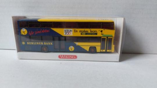 Wiking Stadtbus MAN/Henschel DN89 BVG Berlin Berliner Bank 073103 