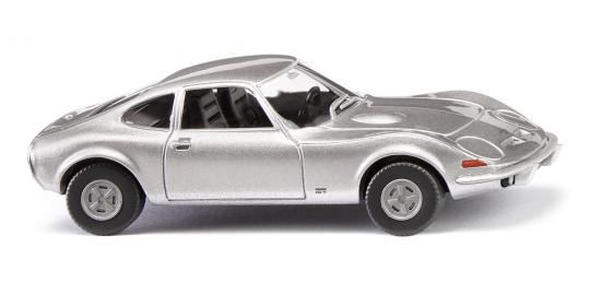 Wiking PKW Opel GT silber-metallic 080410 