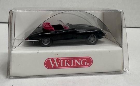Wiking PKW Jaguar E-Type Cabrio schwarz 