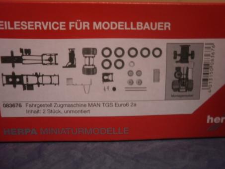 Herpa Z Zurüstteil Fahrgestell MAN TGS Euro 6 Zugmaschine, 2 Stück 083676 