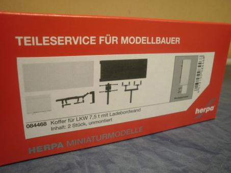 Herpa Z Zurüstteil Koffer für LKW 7,5 t mit Ladebordwand 2 Stück 084468 