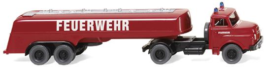 Wiking LKW MAN Hauber Tanklöschfahrzeug-SZ Feuerwehr 