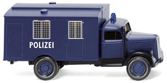 Wiking LKW Opel Blitz Polizei Gefangenentransport 086435 