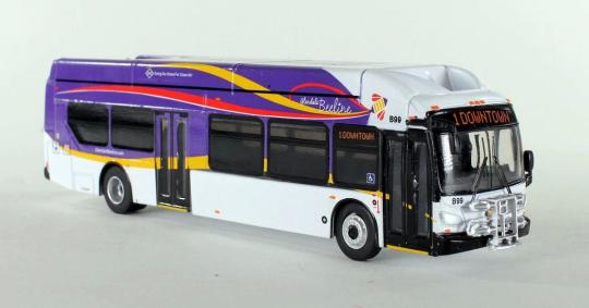 Iconic Replica New Flyer XN40 Xcelsior Transit Bus: Glendale Beeline, CA 