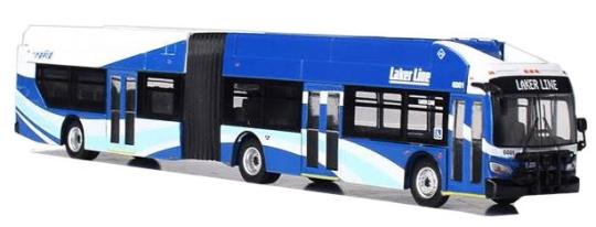 Iconic Replica New Flyer xcelsior XN60 Articulated: Laker Line Grand Rapids 
