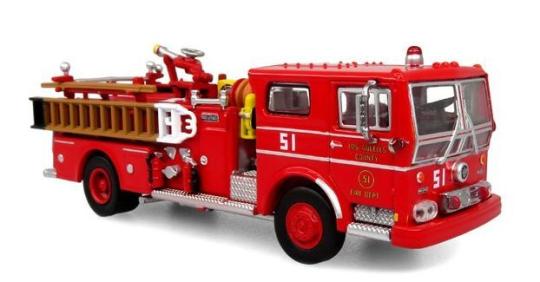 Iconic Replica Ward LaFrance Fire Truck: LACoFD - Engine 51 1973 