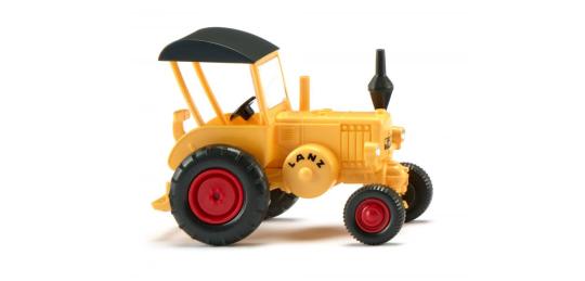 Wiking Traktor Lanz Bulldog mit Dach gelb 