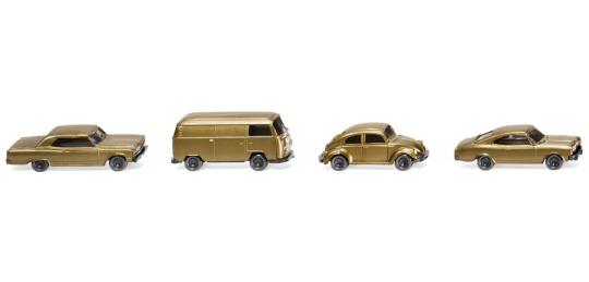 Wiking N 3 Pkw und ein Kleinbus 50 Jahre N-Spur 