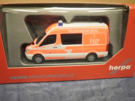 Herpa MB Sprinter 06er  Halbbus Feuerwehr Bühl 