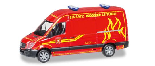 Herpa MB Sprinter 13 Kasten Hochdach Feuerwehr Wilsdruff 