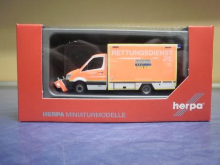 Herpa MB Sprinter`13 Fahrtec RTW Feuerwehr Düsseldorf 094627 