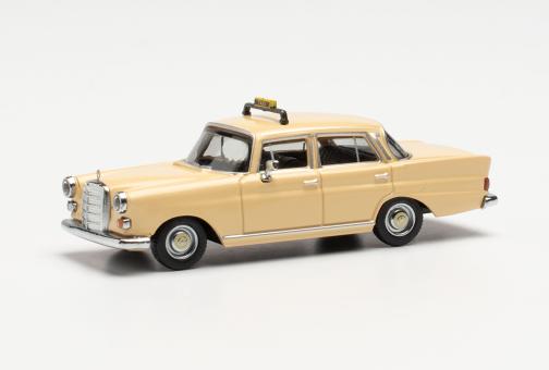 Herpa PKW MB 200 Heckflosse, Taxi elfenbein 