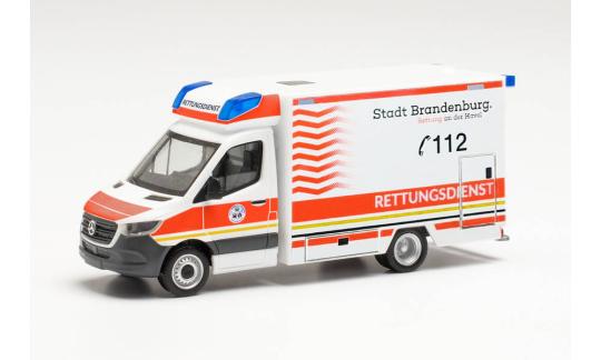 Herpa MB Sprinter 18 RTW Fahrtec Rettungsdienst Brandenburg/ 