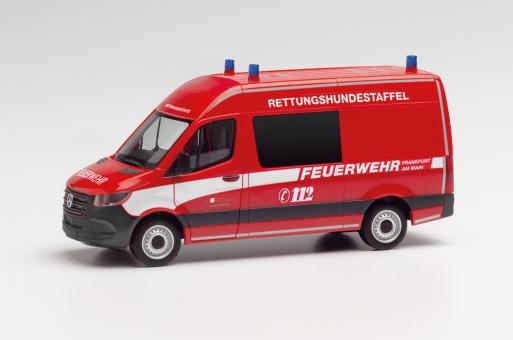 Herpa MB Sprinter 18 Halbbus Feuerwehr Frankfurt Rettungshundestaffel 096881 