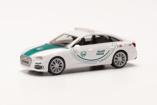 Herpa PKW Audi A6 Limousine, Polizei Dubai 096935 